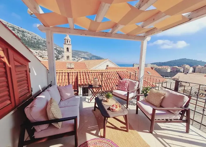 Daire Auroom Superior & Terrace- Old Town Dubrovnik